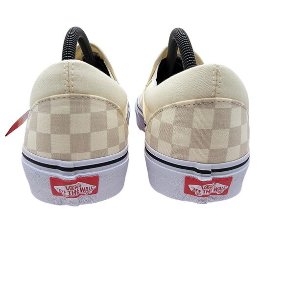 Vans Classic Slip-On Checkerboard White - Men's Size 10.5 NIB - Picture 4 of 8